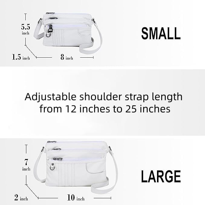 MINICAT Multiple Pockets Small Crossbody Purse Cell Phone Purse Shoulder Bags for Women Cross Body Bag for Woman(Brown Small) - Image 2